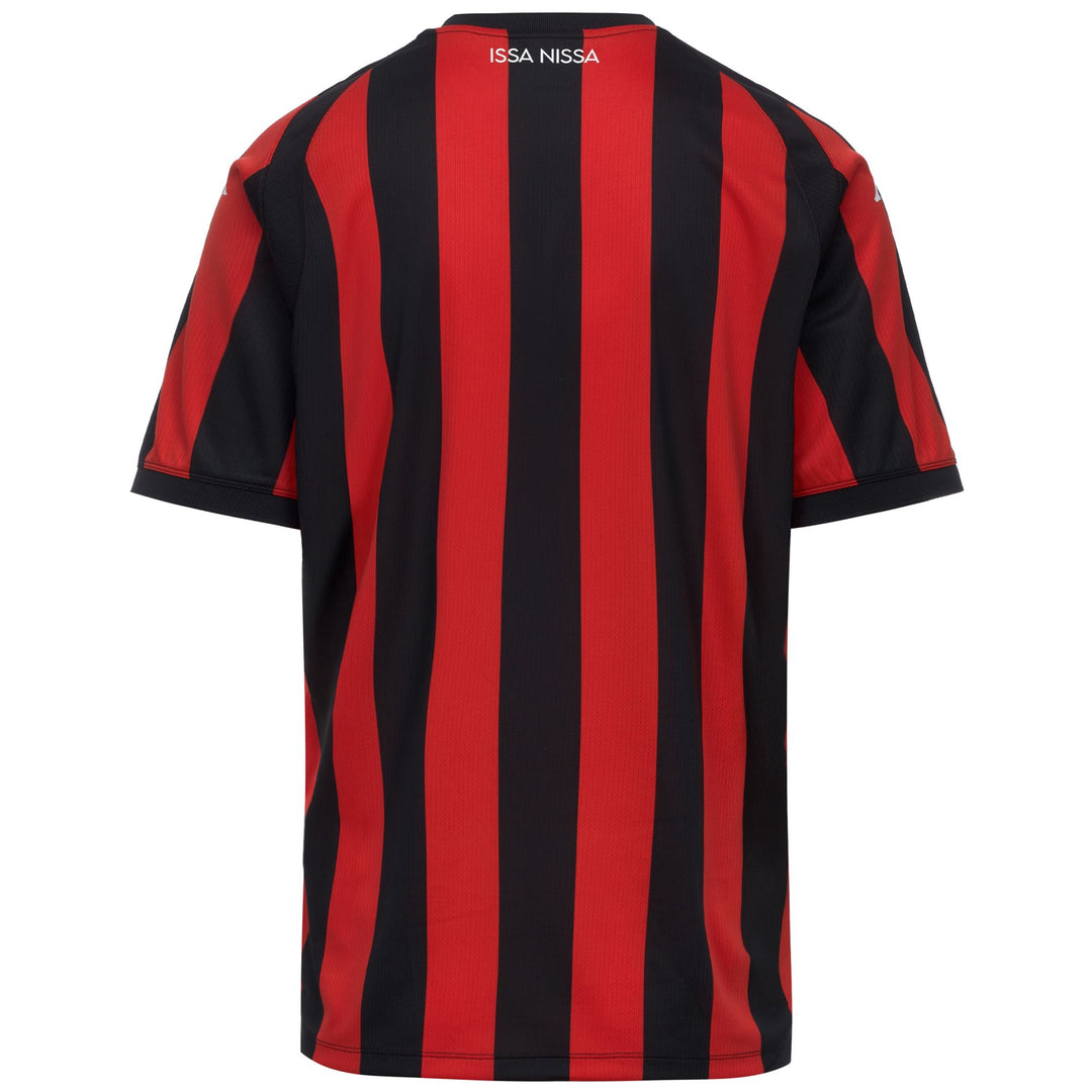 Maillot de football OGC Nice pour homme, coupe classique, rouge et noir main