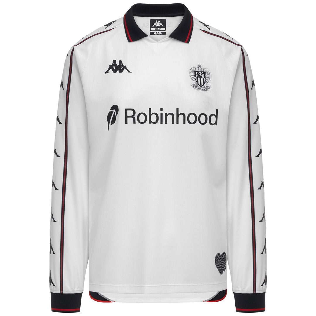 Camiseta deportiva de alto rendimiento para hombre, de corte regular, color blanco y rojo. 01