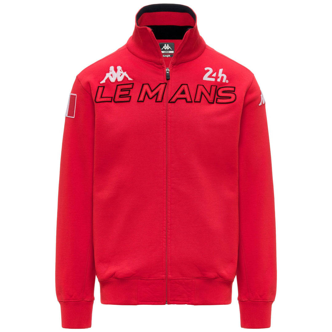 Red Men's Slim Fit Fleece Hoodie 01
