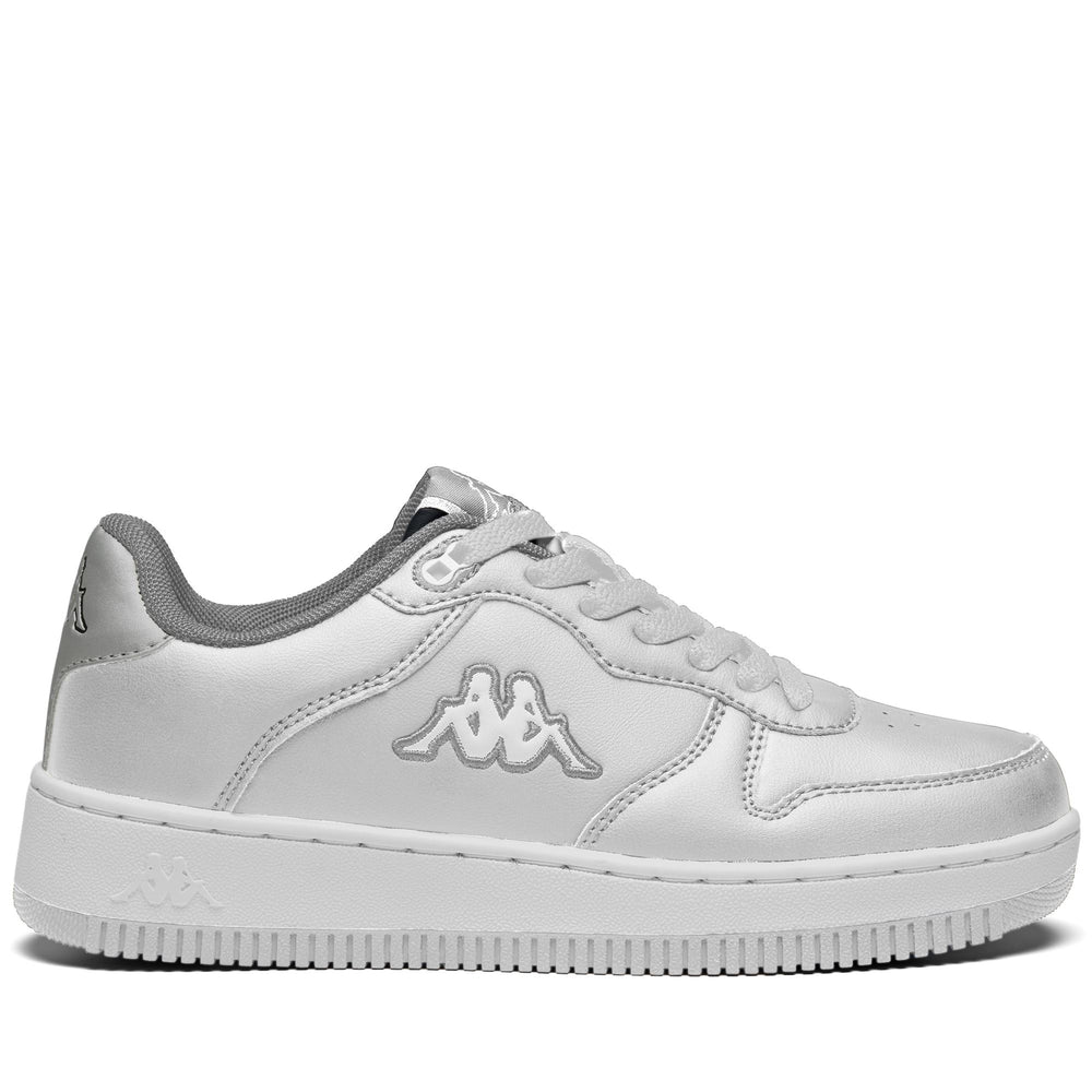 LOGO MASERTA SILVER - Zapatillas - Escote Bajo - Mujer - White-Grey Silver 02