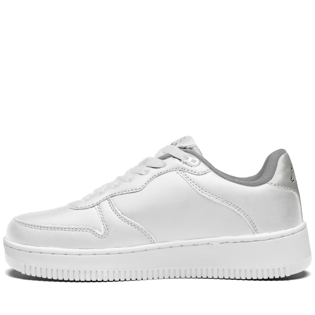 LOGO MASERTA SILVER - Zapatillas - Escote Bajo - Mujer - White-Grey Silver main