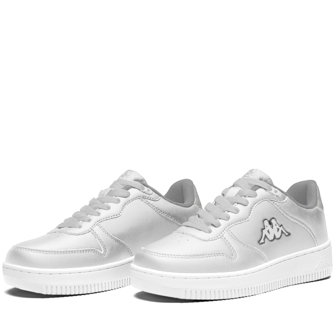 LOGO MASERTA SILVER - Zapatillas - Escote Bajo - Mujer - White-Grey Silver main