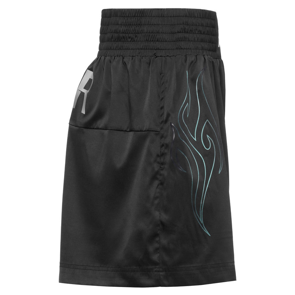 Kappa FuturFestival Black Unisex Sportswear Relaxed Fit Shorts in Shiny Fabric 02