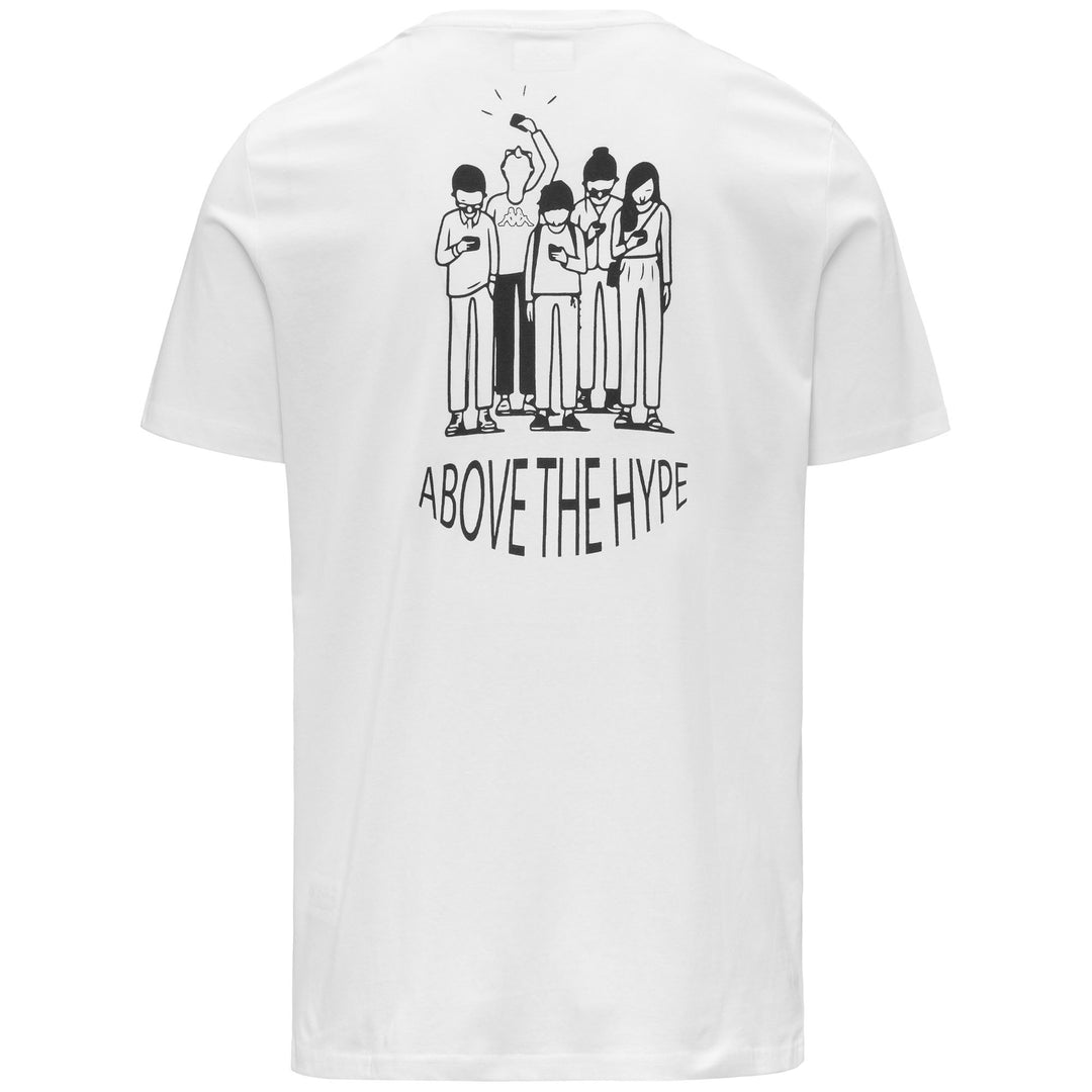 T-shirt de sport blanc pour homme en coton main