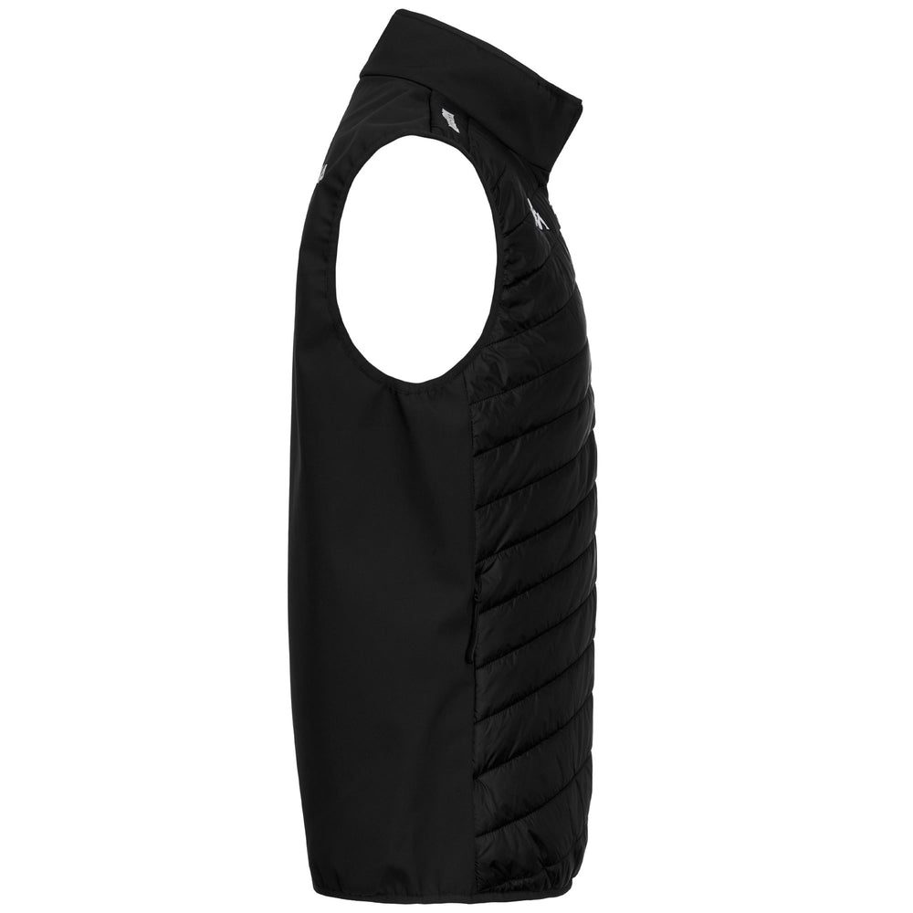 Black Men's Regular Fit Windproof Waterproof Motorcycle Vest 02