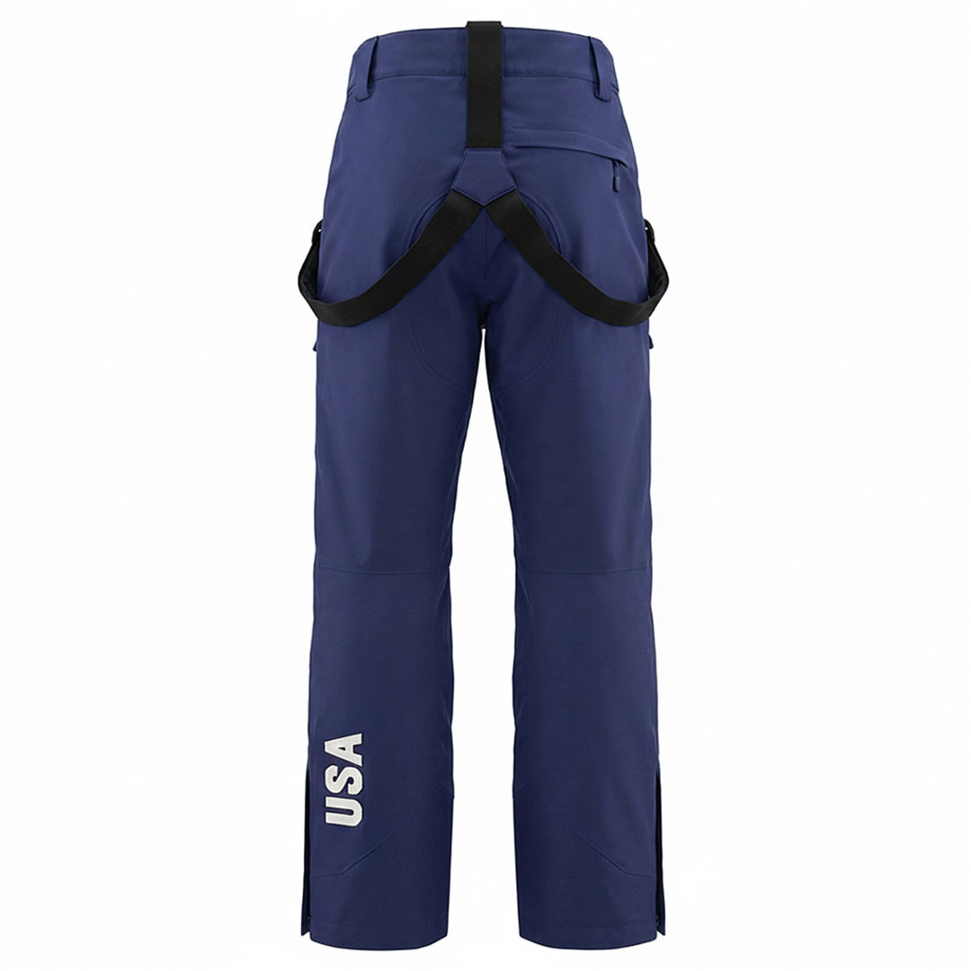 Blue Unisex Slim Fit Ski Pants with Waterproof Protection main