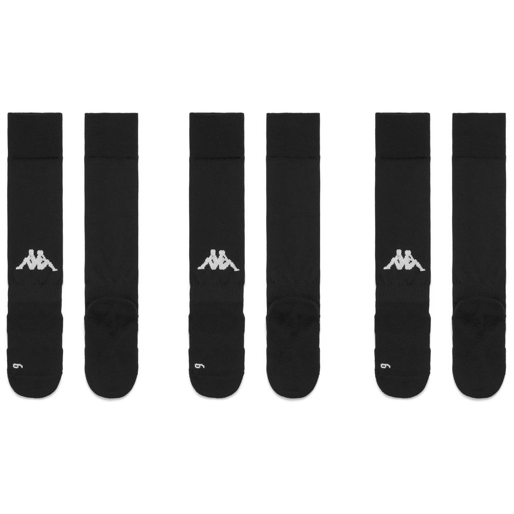 Black Men's Knee High Soccer Socks with Maximum Grip 02