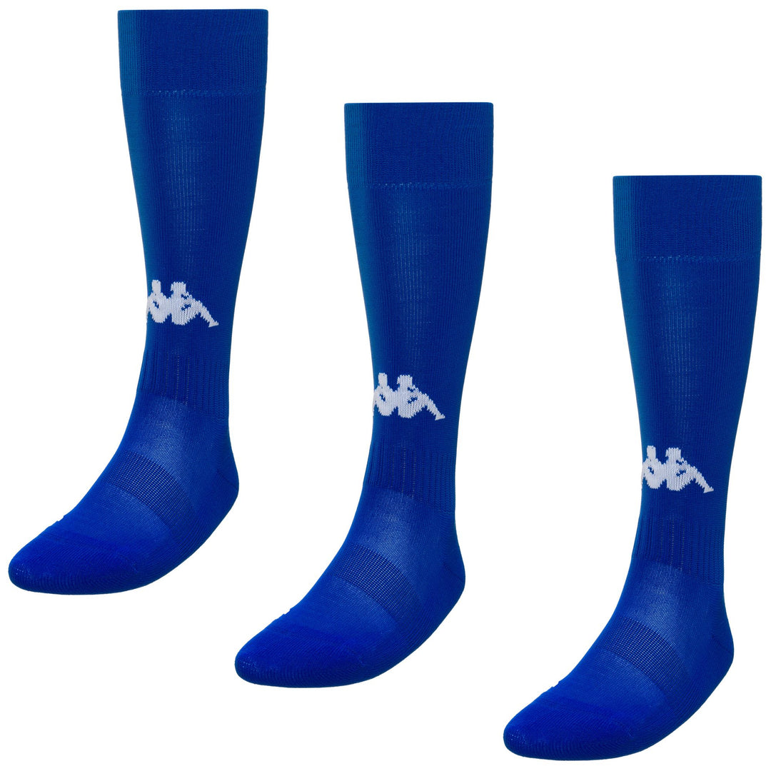 Blue Men's Knee High Soccer Socks with Maximum Grip 01