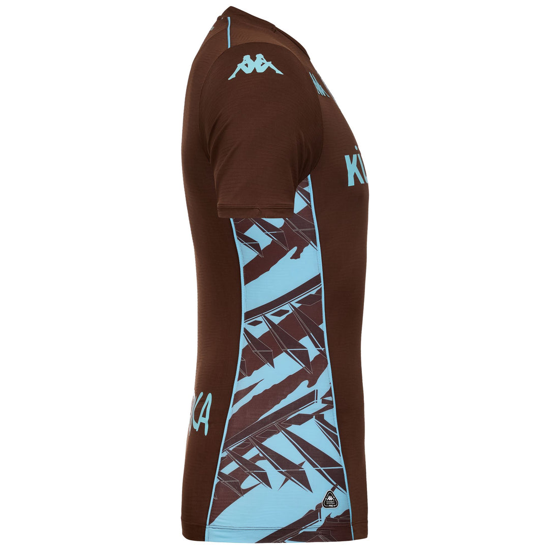 Maillot de football Empoli FC pour homme, marron, en tissu jacquard recyclé main