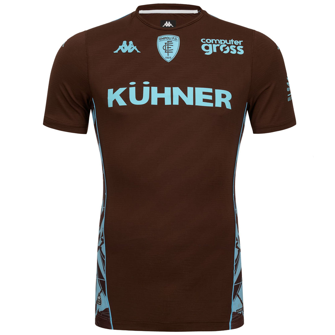 Brown Men's Empoli Football Shirt Slim Fit 01