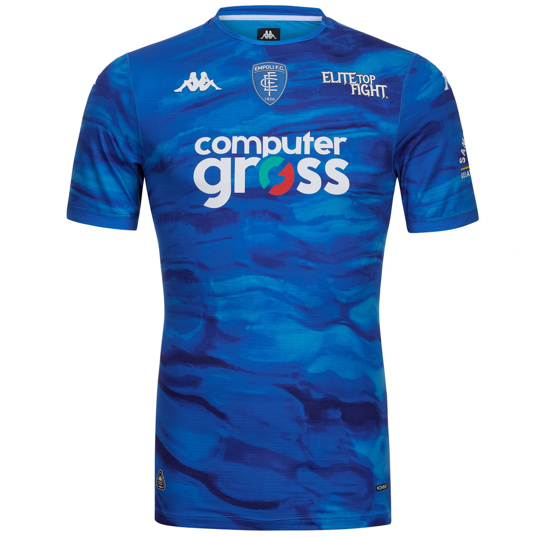 Blue Men's Empoli Football Shirt Slim Fit 01