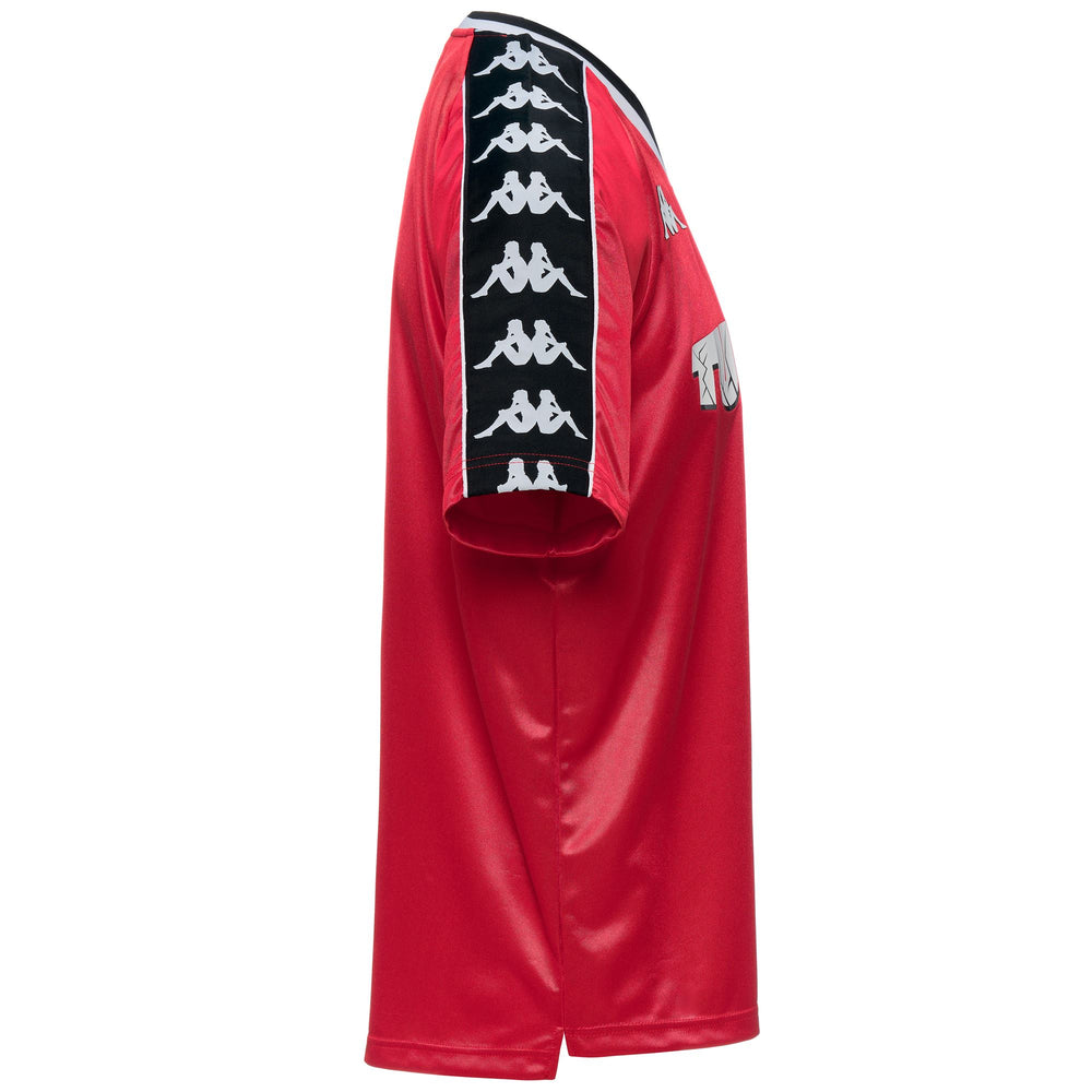 Camiseta roja de fútbol tunecina para hombre con ajuste extragrande 02