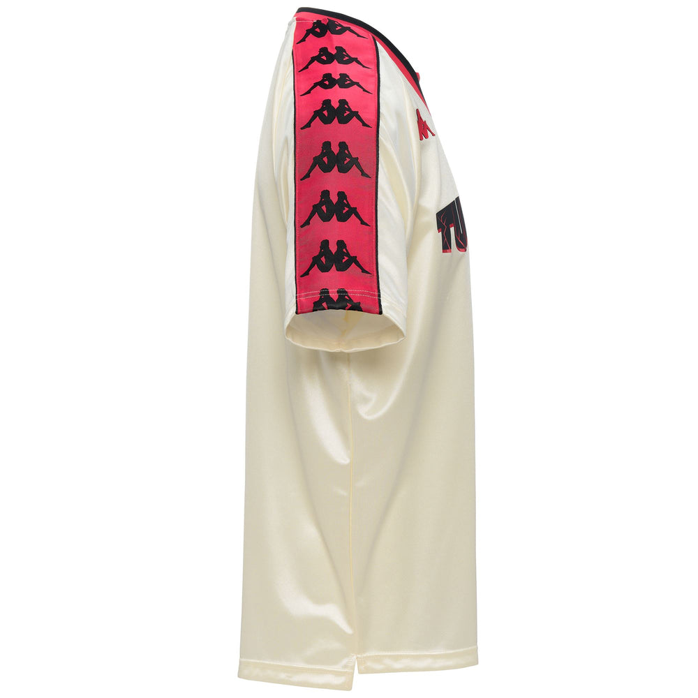 Camiseta de fútbol de Túnez para hombre, color beige, con detalles de jacquard. 02