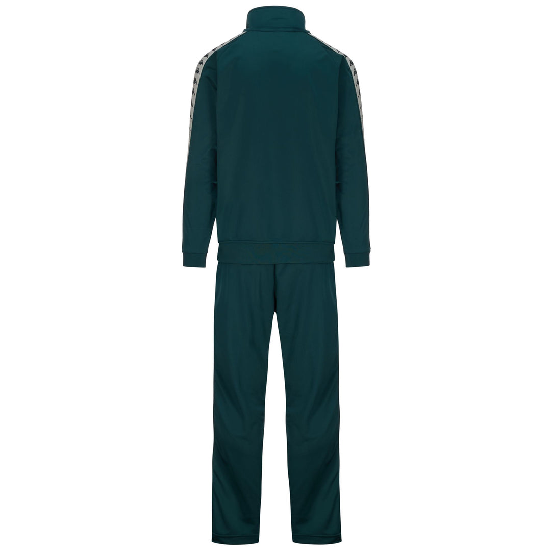 Tuta Sportiva Uomo Verde Scuro con Nastro Logo main