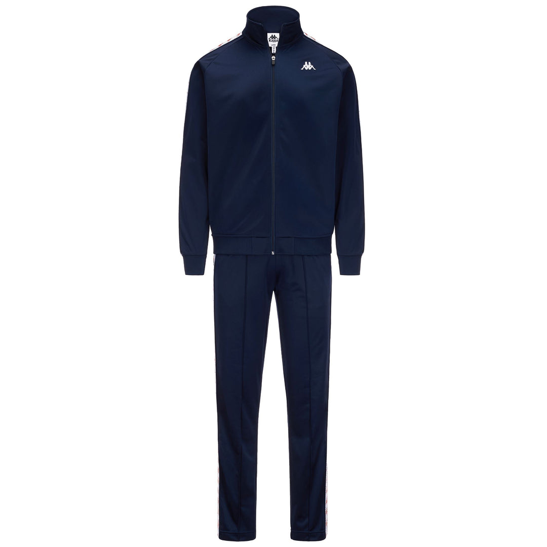Blue iris Men's Tracksuit with Multi-Logo Design main