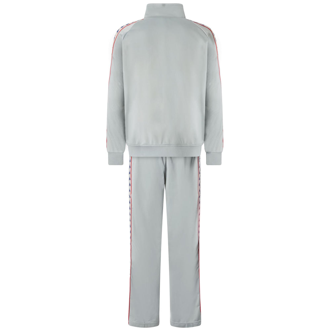 Tuta sportiva da uomo grigia a vestibilità regolare in tricot spazzolato main