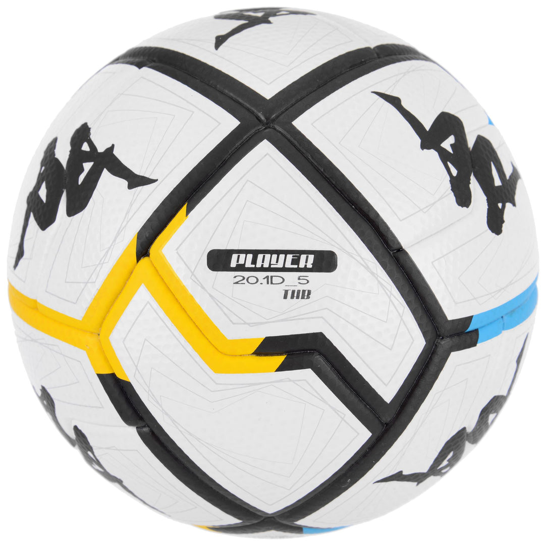 Ballon de football unisexe blanc et marron avec revêtement micro-texturé 01