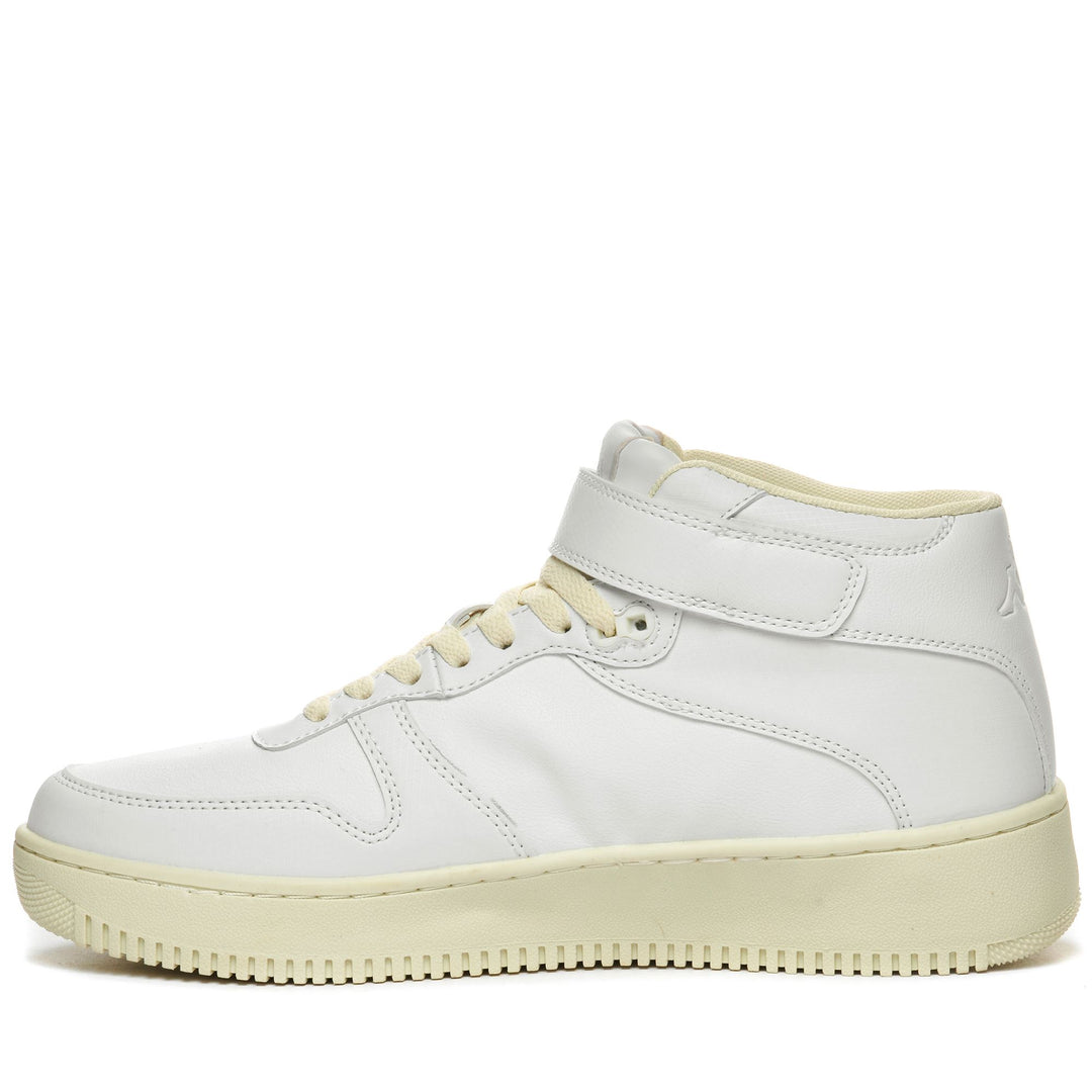 Sneakers Unisex LOGO MASERTA MD V Mid Cut WHITE-WHITE OFF Dressed Side (jpg Rgb)		