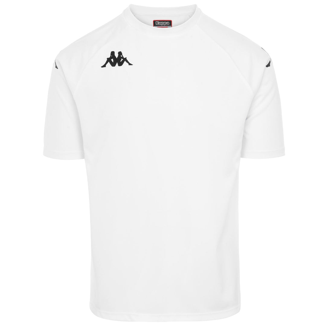 White Men's Active Training Shirt with Omini Logo 01