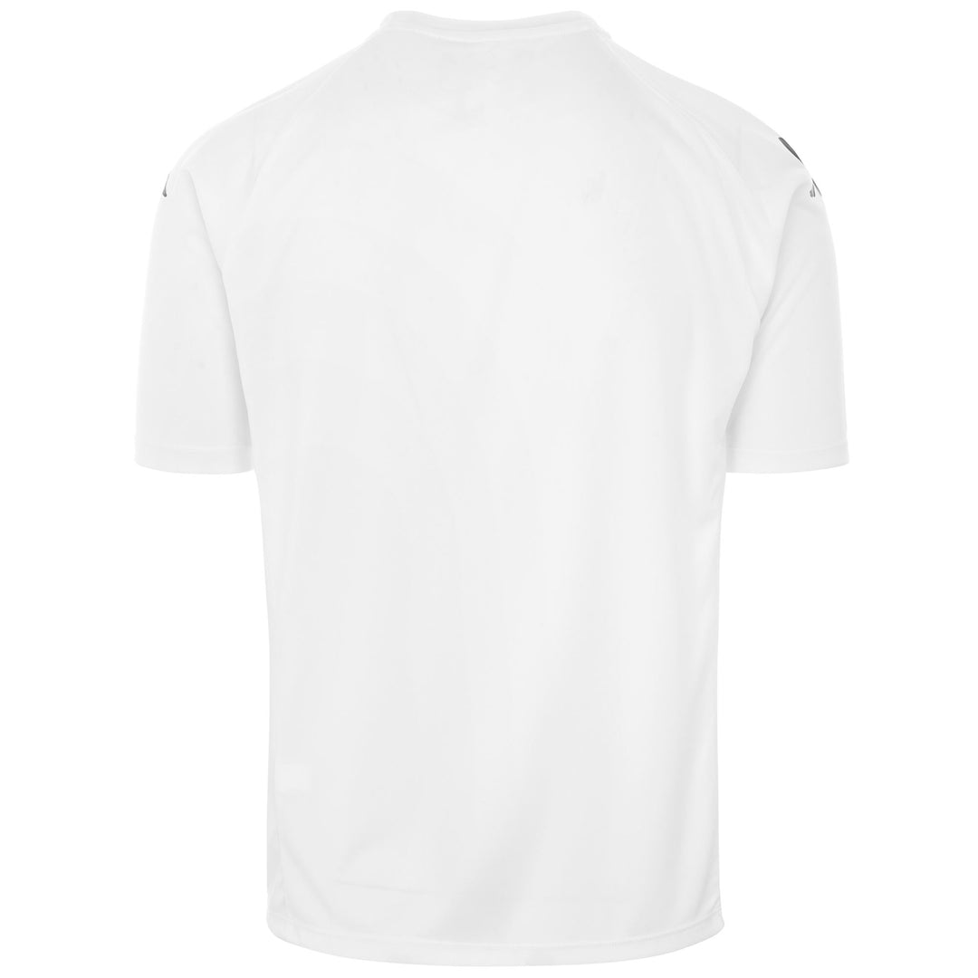 Maglia da allenamento da calcio da uomo bianca, vestibilità regolare, in tessuto interlock. main