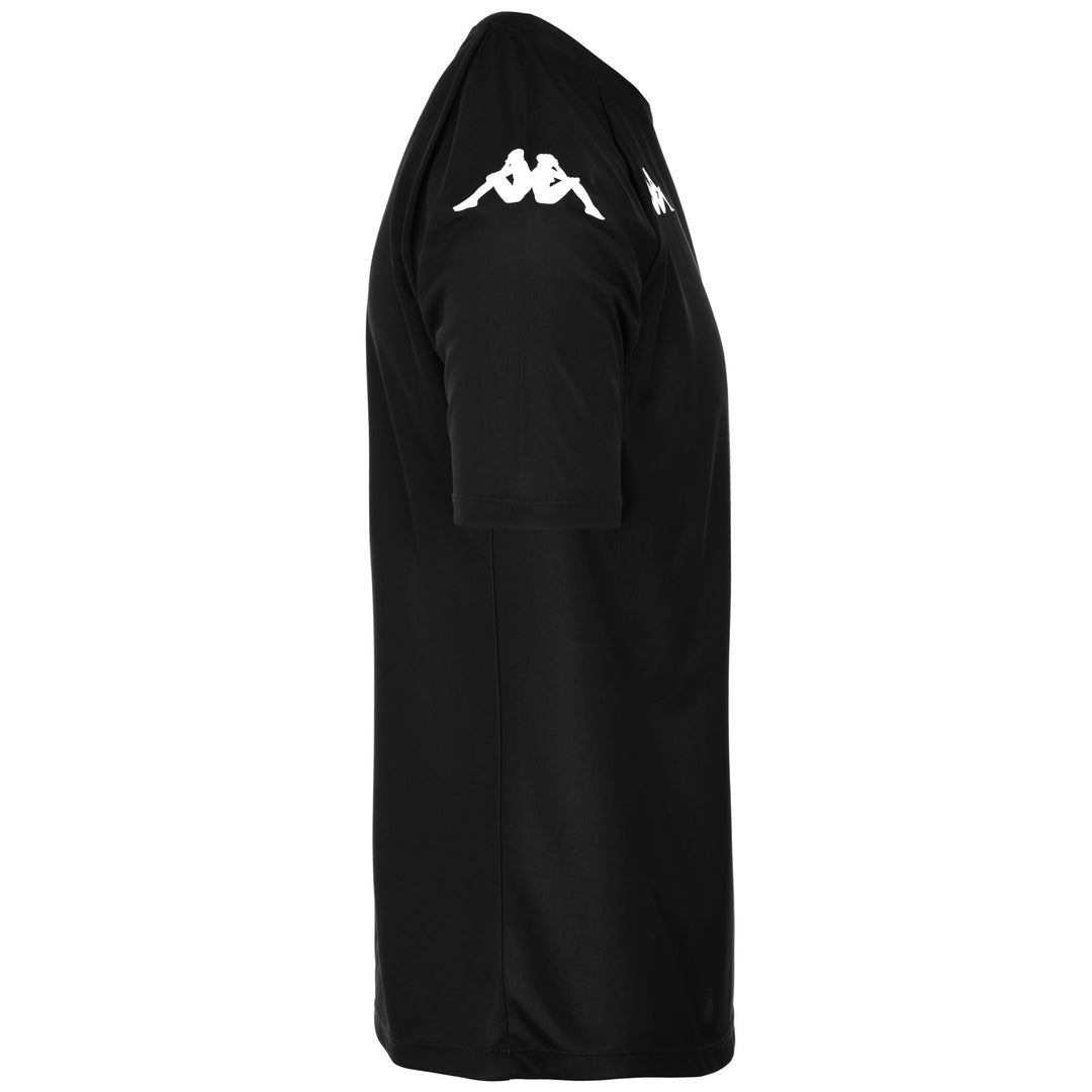 Maglia da calcio nera da uomo, vestibilità regolare, in tessuto interlock. main