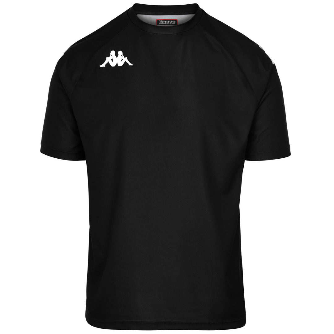 Maillot de football noir pour homme, coupe classique, en tissu interlock 01