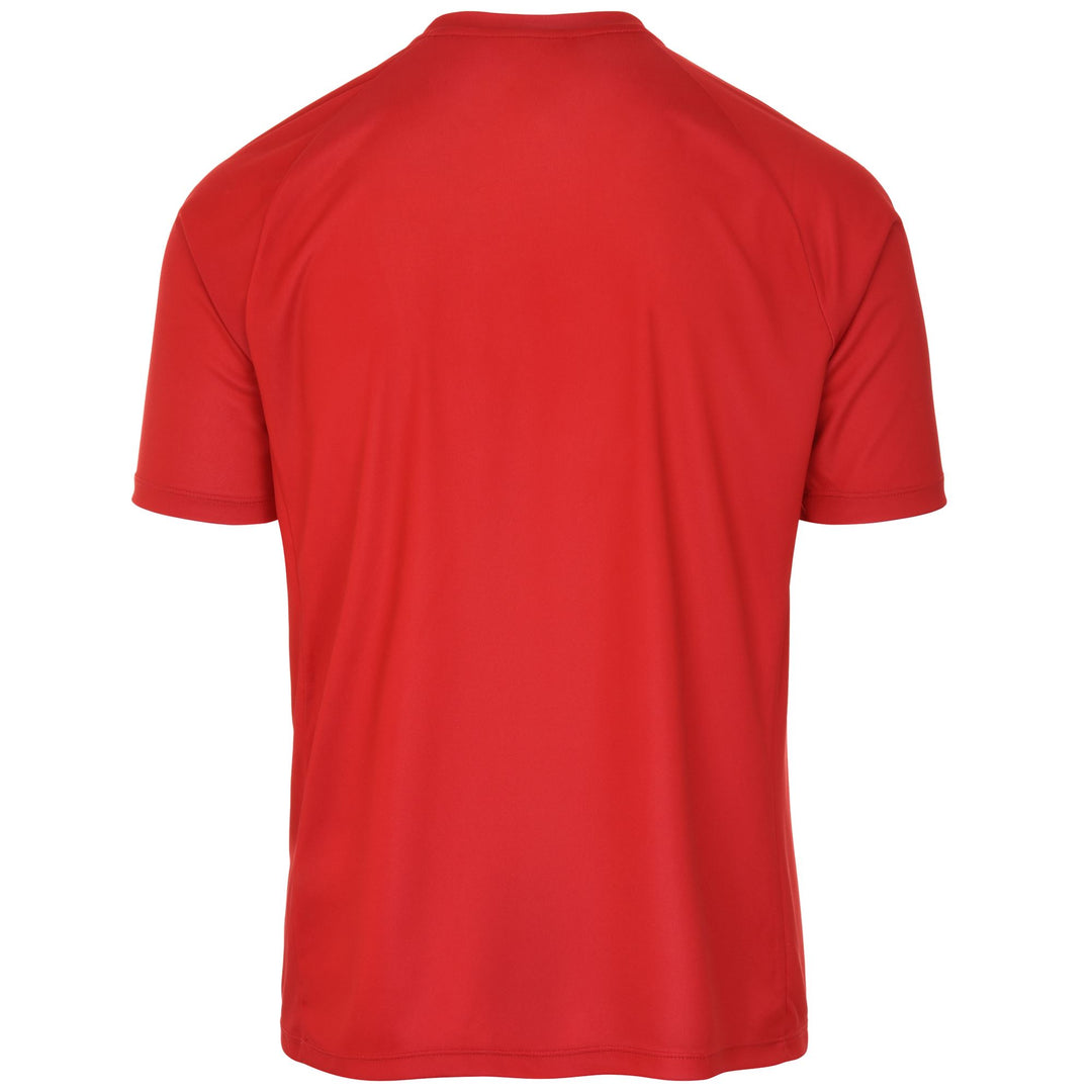 Maillot d'entraînement de football rouge pour homme, coupe classique, en tissu interlock main