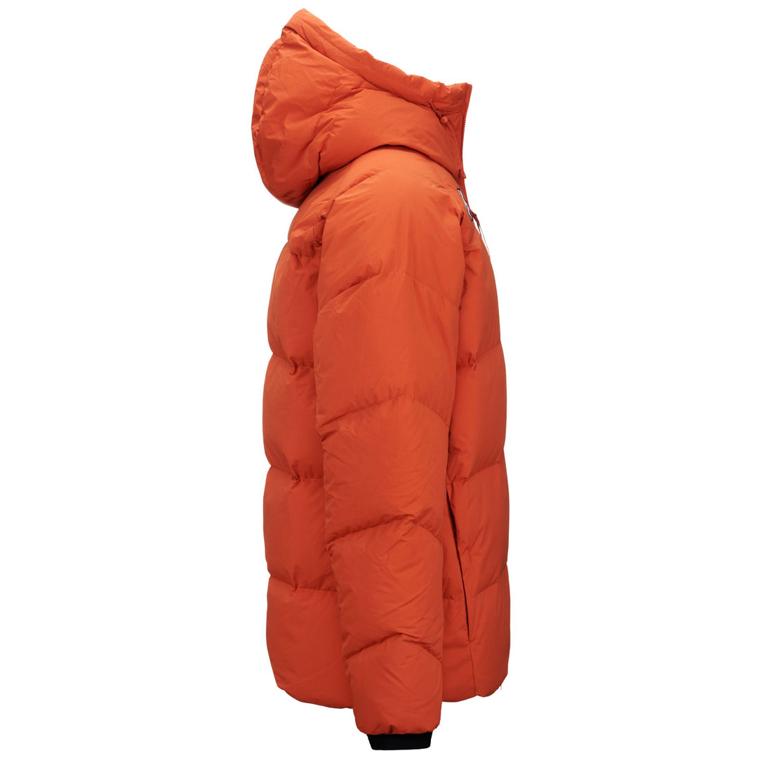 Black Orange Men's Ski Jacket with Down Padding and Water Protection main