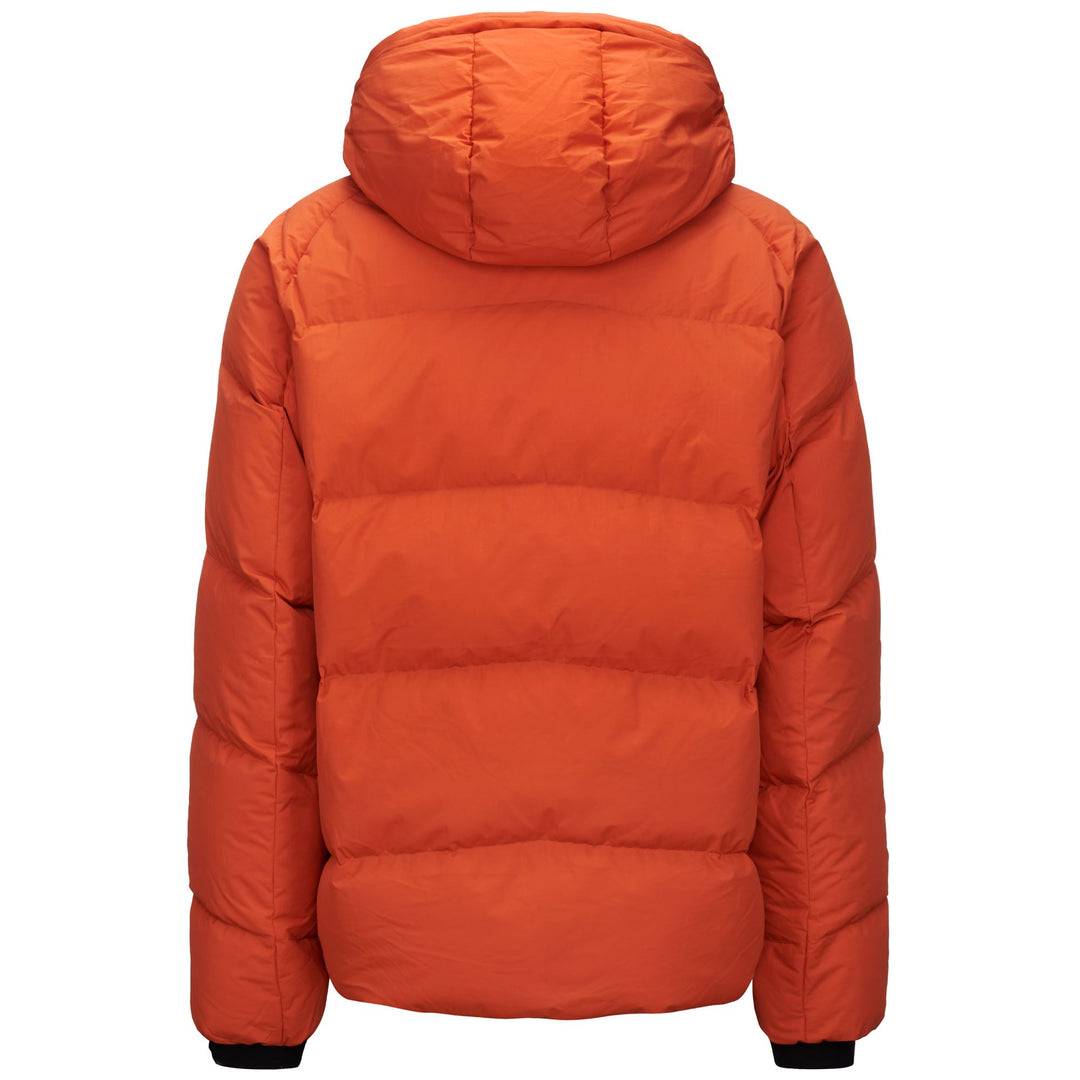 Black Orange Men's Ski Jacket with Down Padding and Water Protection main