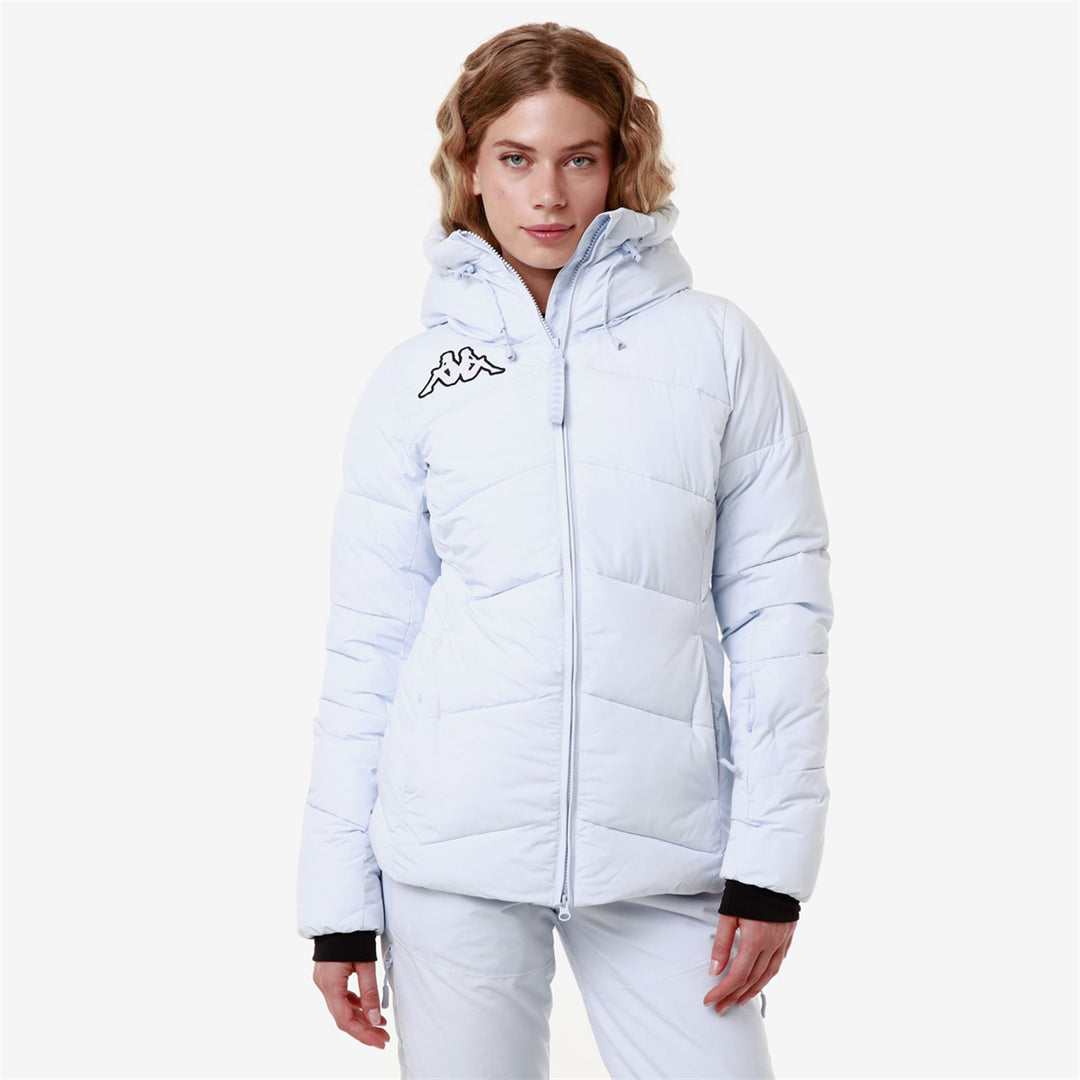 Chaqueta de esquí para mujer Black Azure con relleno de plumón y protección contra el agua main