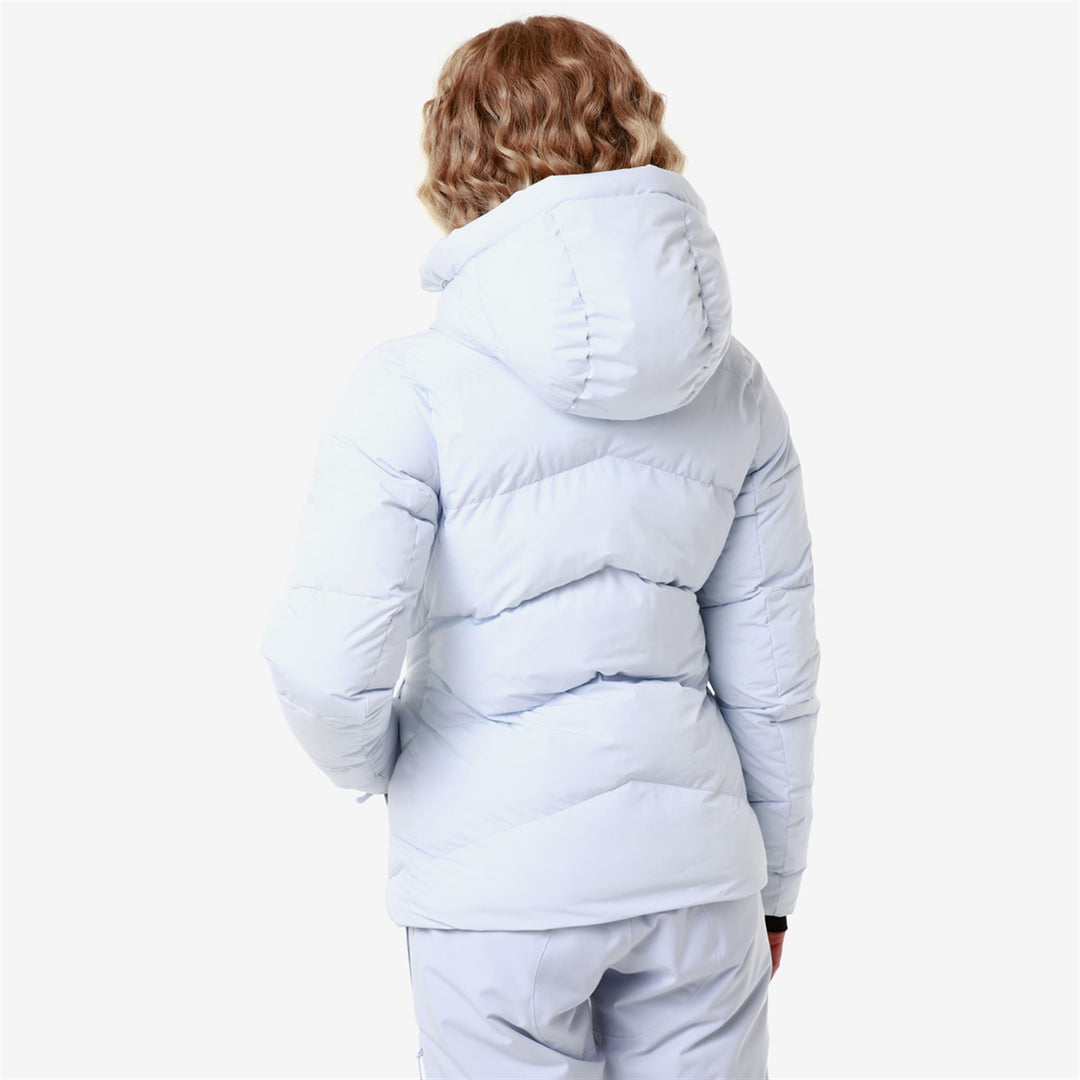 Chaqueta de esquí para mujer Black Azure con relleno de plumón y protección contra el agua main