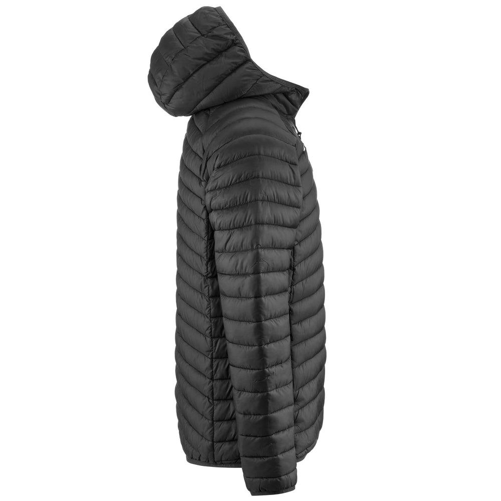 Black Men's Slim Fit Quilted Ski Jacket with Primaloft Insulation 02