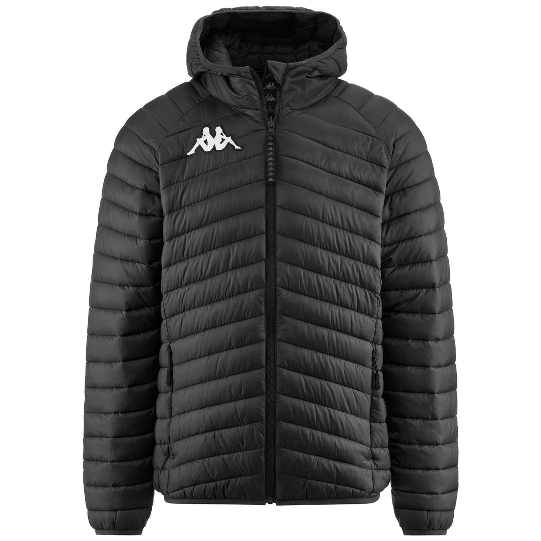 Black Men's Slim Fit Quilted Ski Jacket with Primaloft Insulation 01