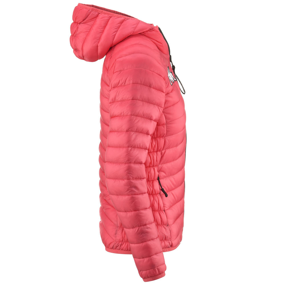 Pink Black Women's Quilted Ski Jacket with Water Protection 02