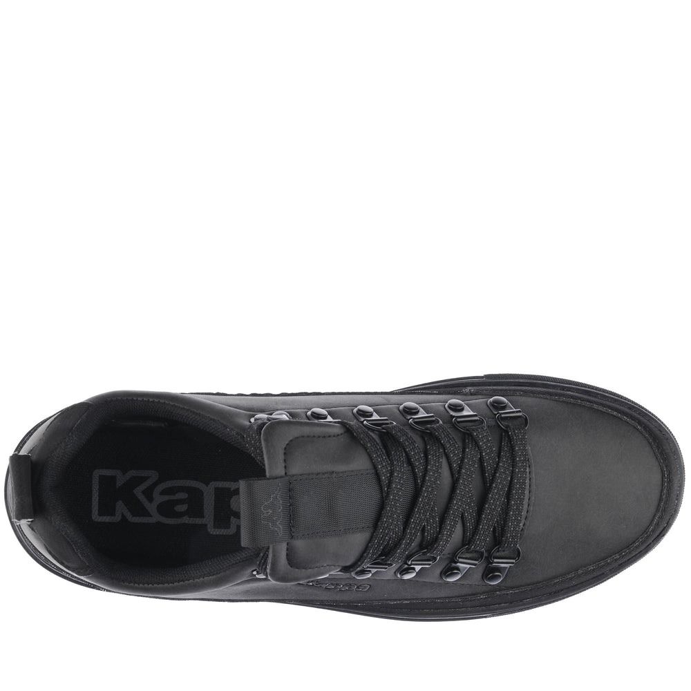 Sneakers da Passeggio Uomo Basse Nere con Suola in Gomma 02