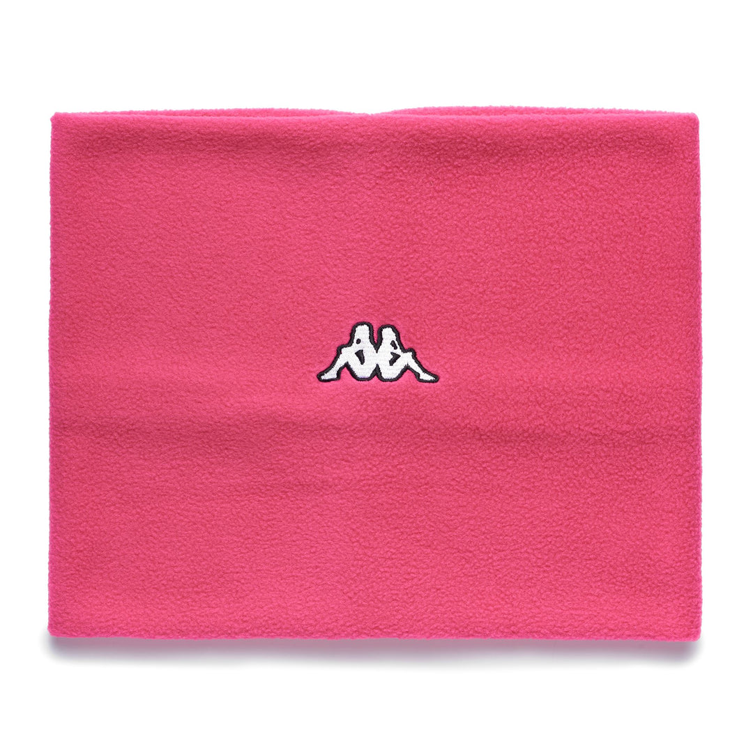Écharpe de ski unisexe polaire fuchsia à col chaud 01