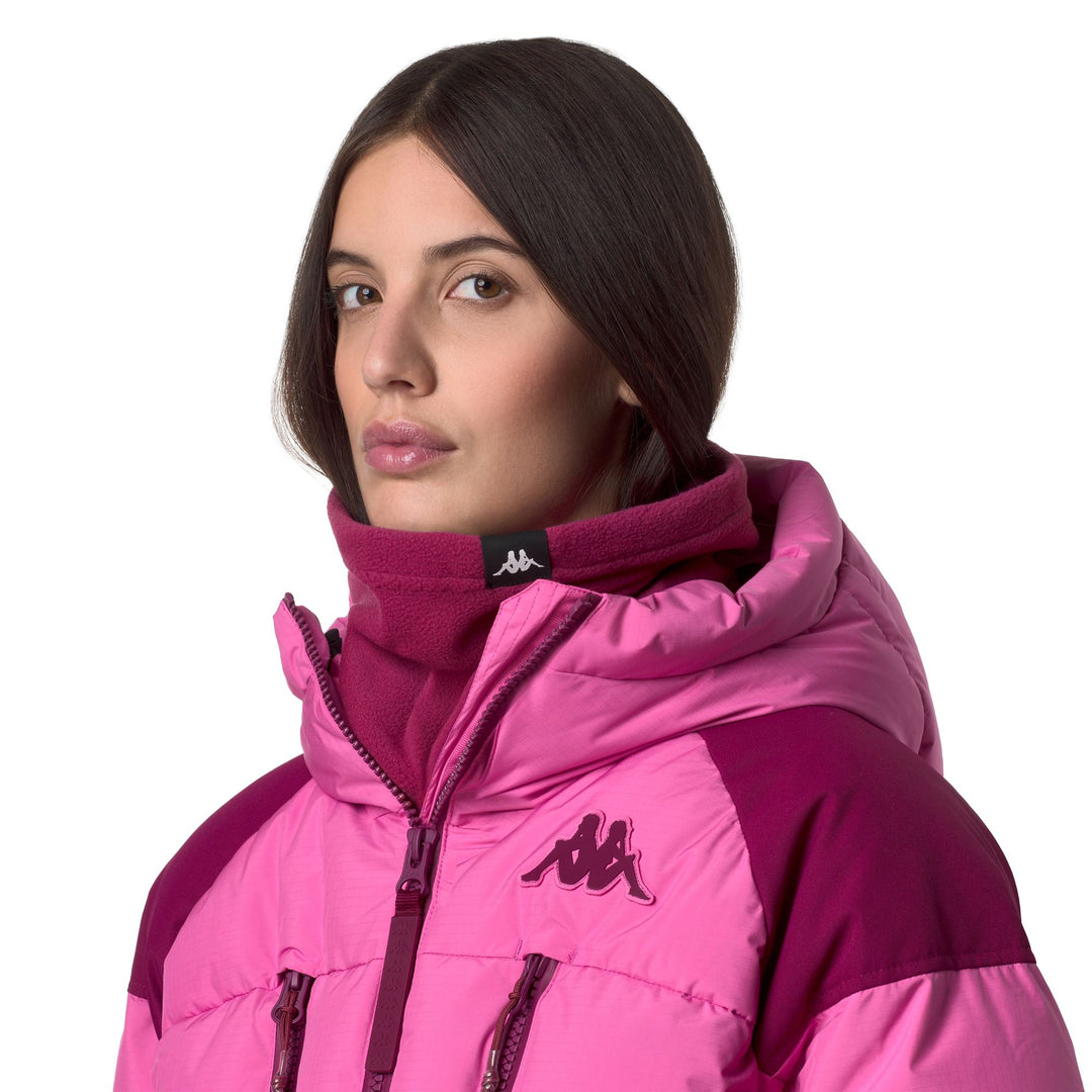 Bufanda de cuello alto unisex de tejido polar rojo 01