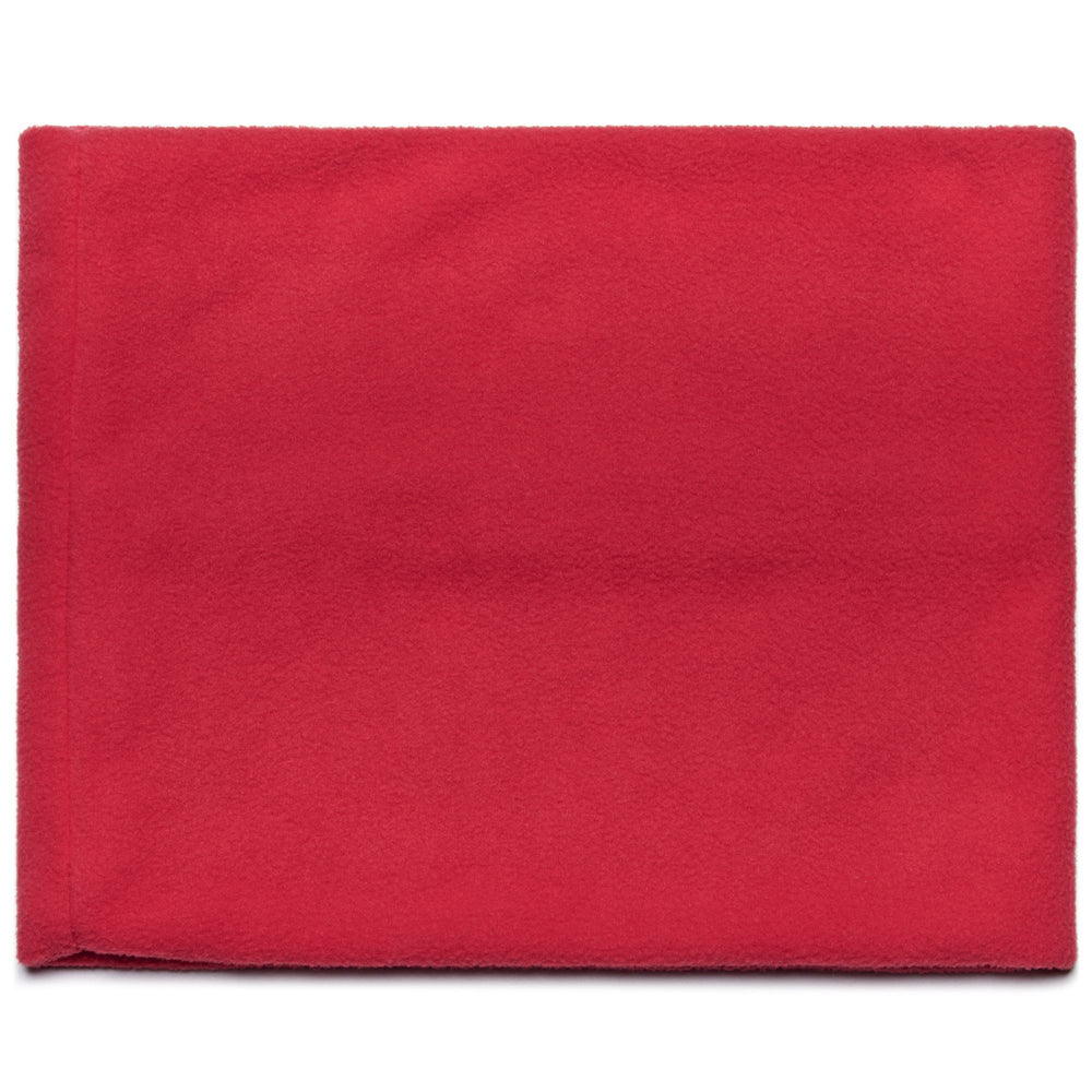 Bufanda de cuello polar unisex de color rojo 02