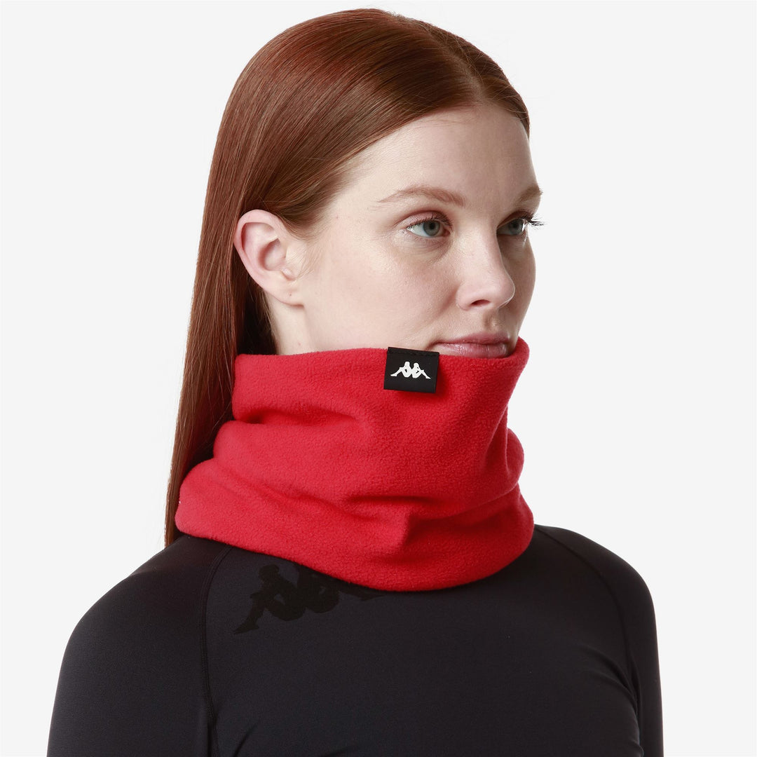 Red Unisex Ski Warmneck Scarf in Polar Fabric main