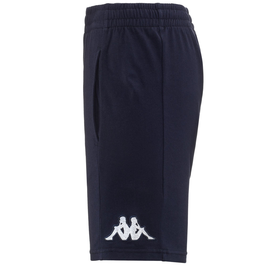 Short de ski bermuda bleu pour femme, coupe classique, en jersey main