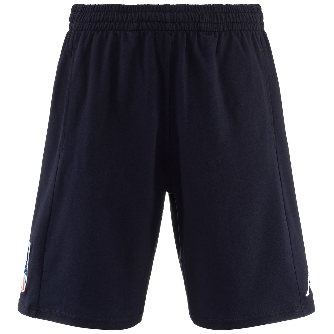 Blue Men's Regular Fit Bermuda Shorts with Elastic Waist for Ski main