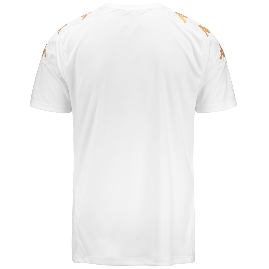 Active Jerseys Man KAPPA4FOOTBALL GIANTO Shirt WHITE Dressed Side (jpg Rgb)		