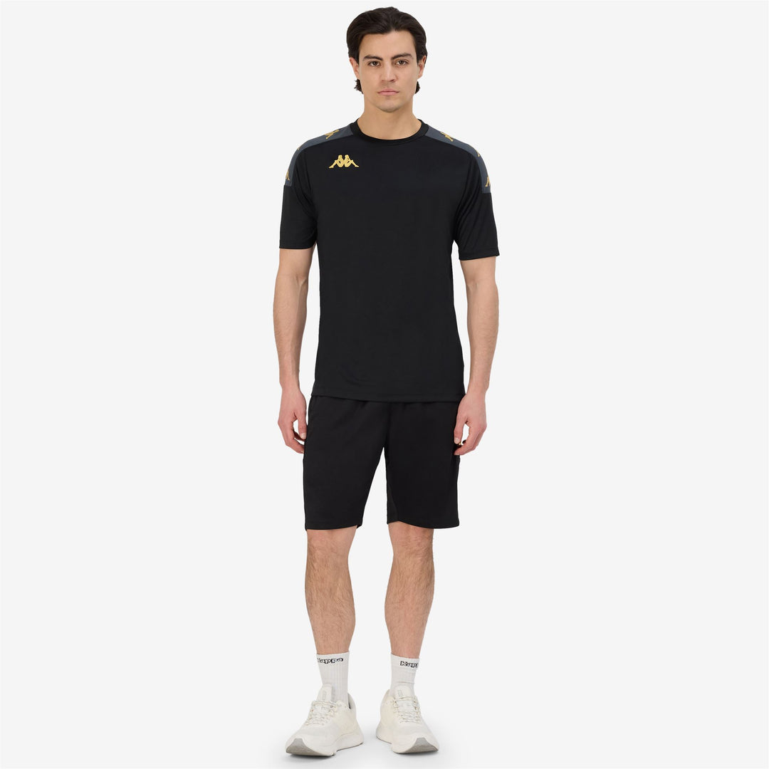 Black Grey Men's Football Training Jersey with Slim Fit 01