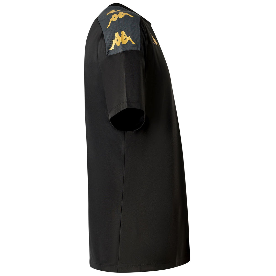 Black Grey Men's Football Training Jersey with Slim Fit main