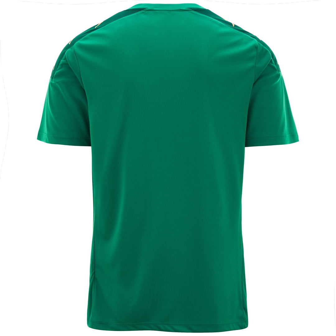 Camiseta de fútbol verde ajustada para hombre main