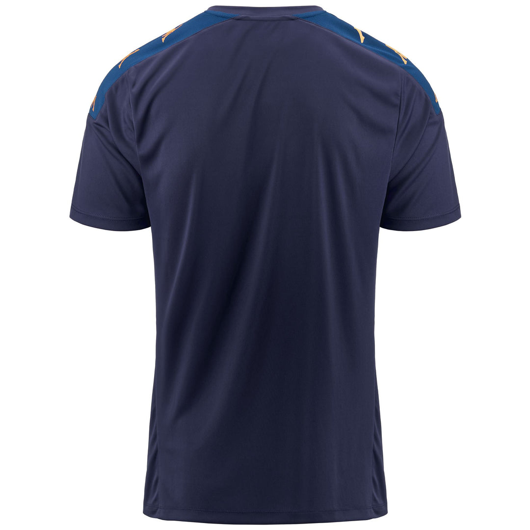 Active Jerseys Man KAPPA4FOOTBALL GIANTO Shirt BLUE MARINE-BLUE MD COBALT Dressed Side (jpg Rgb)		