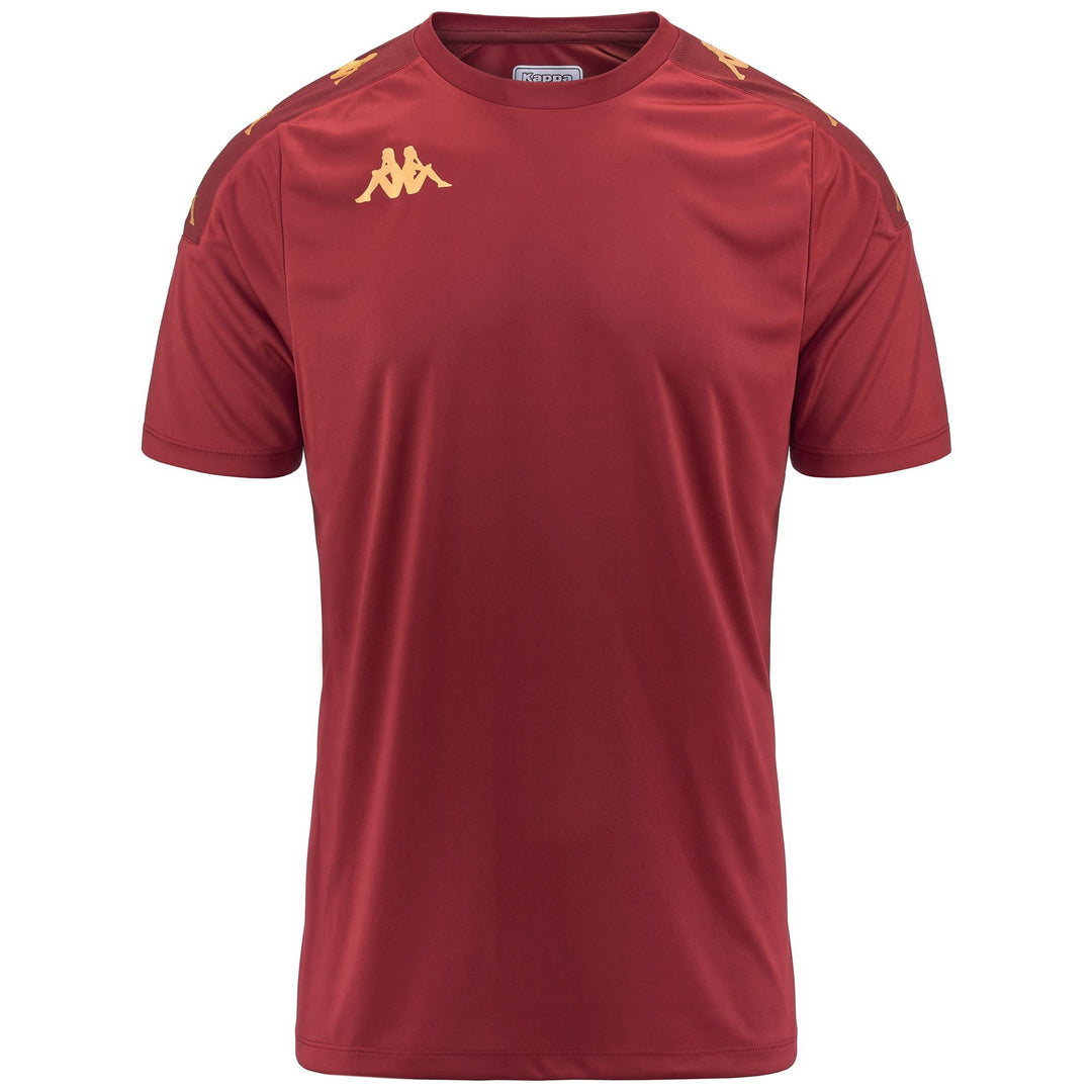 Maglia da allenamento di calcio rossa slim fit da uomo 01