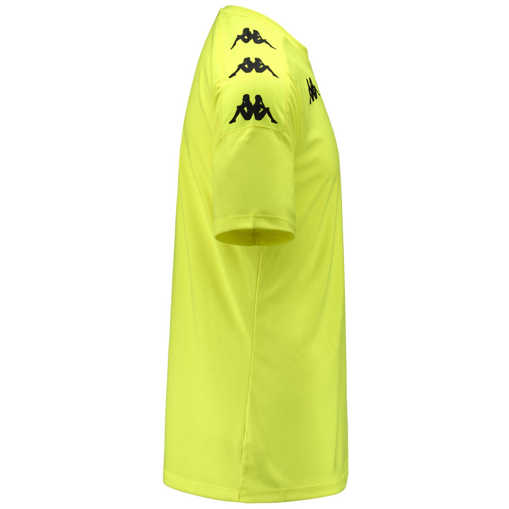 Green Men's Slim Fit Soccer Training Shirt in Interlock Fabric 02