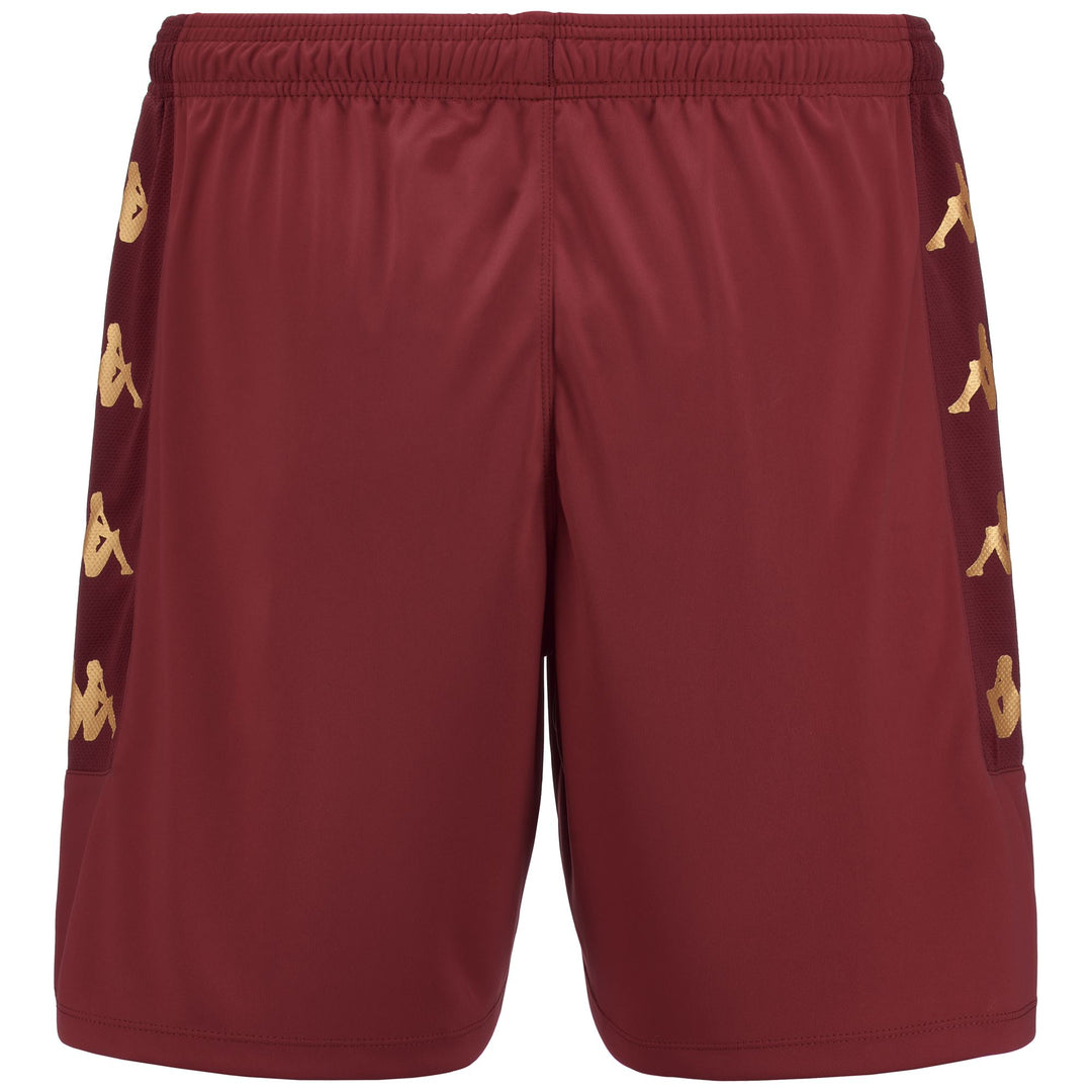 Pantalones cortos de fútbol para hombre color rojo granata main