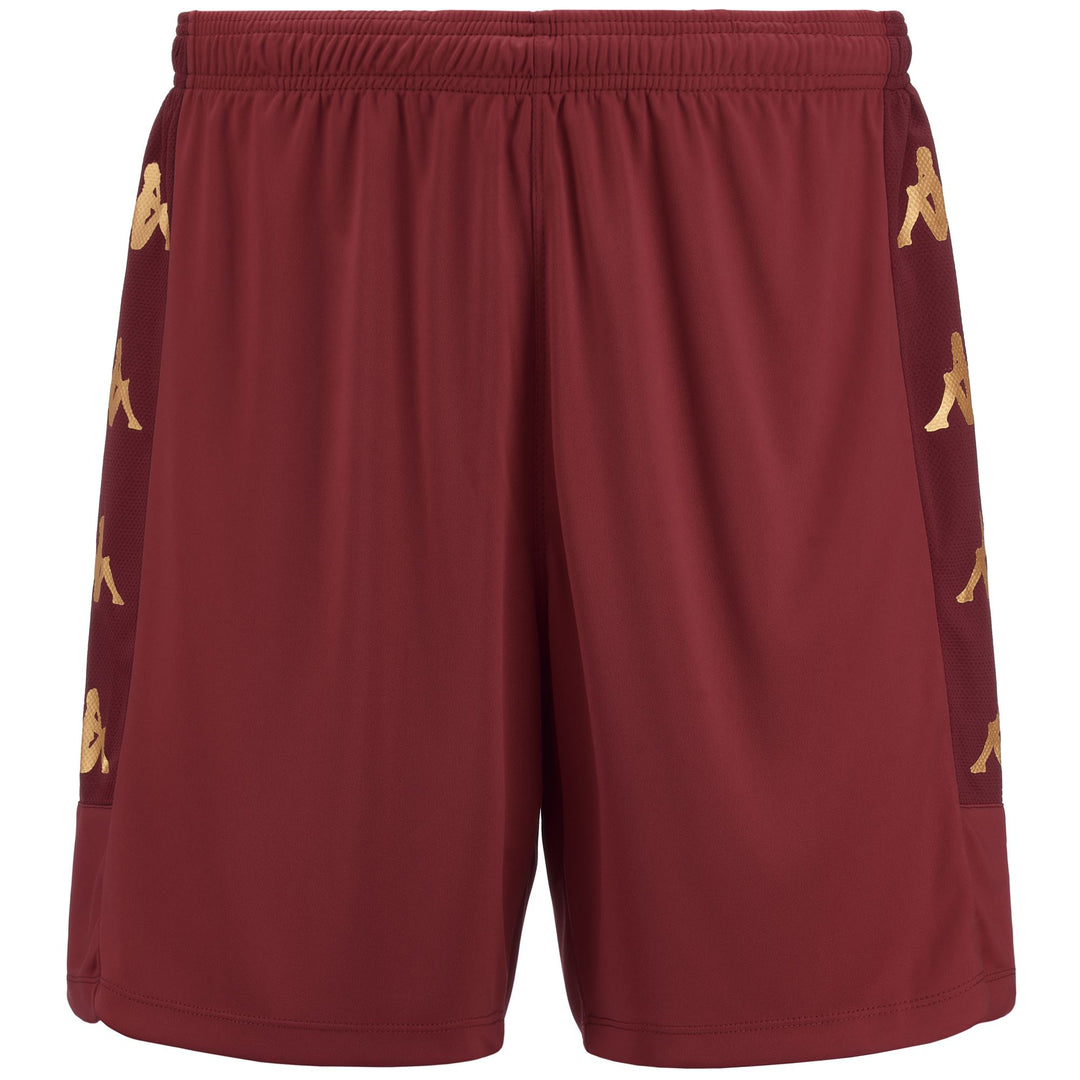 Red Men's Slim Fit Soccer Shorts in Interlock and Mesh Fabrics main